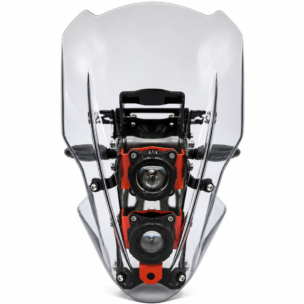 Rally Enduro Mask Ultra Kit with Homologated LED Headlights for Enduro Motorcycles
