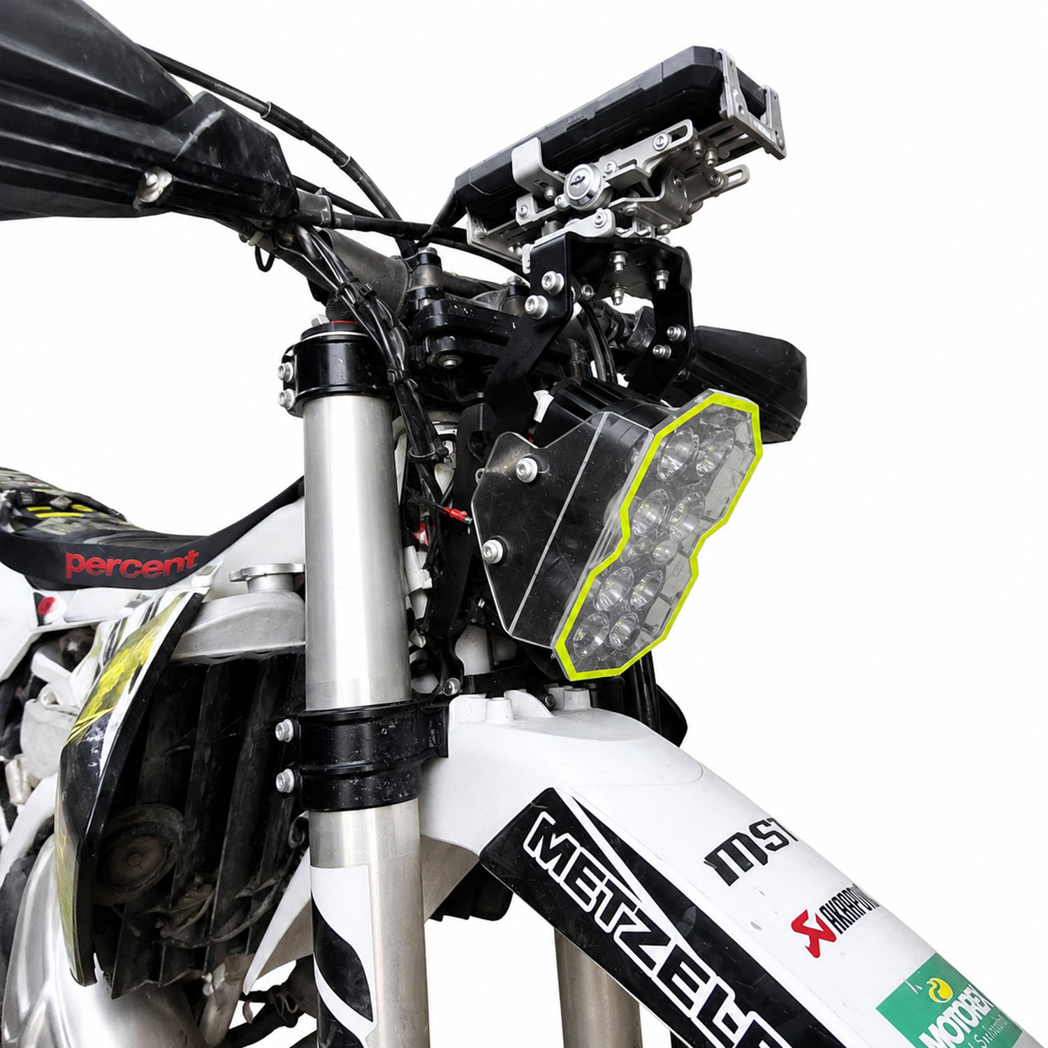 MST Rally LED Headlight for Enduro and Adventure Off-Road Motorcycles
