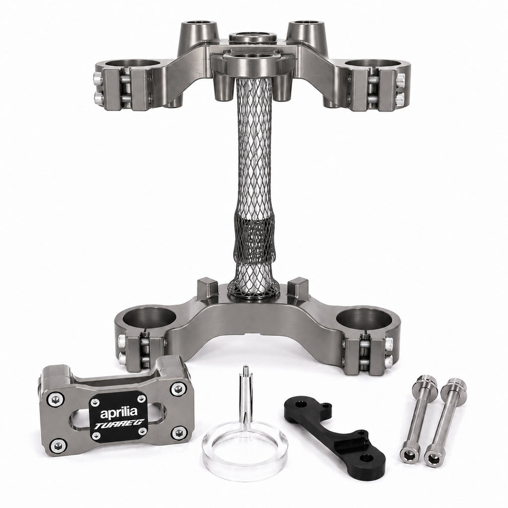 CNC Ergal 7075 Triple Clamps for Aprilia Tuareg 660